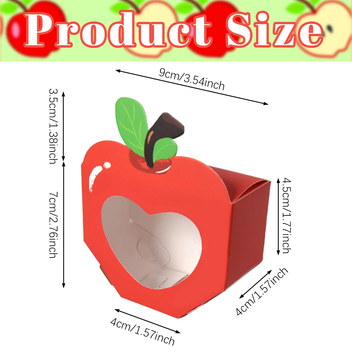 10/20Pcs Apple Window Candy Bo - Food Like Snacks recension och pris