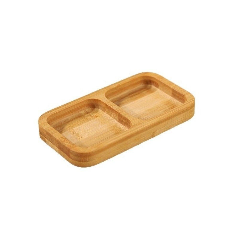 Natural Bamboo Divided Snack S - Food Platter Snacks recension och pris