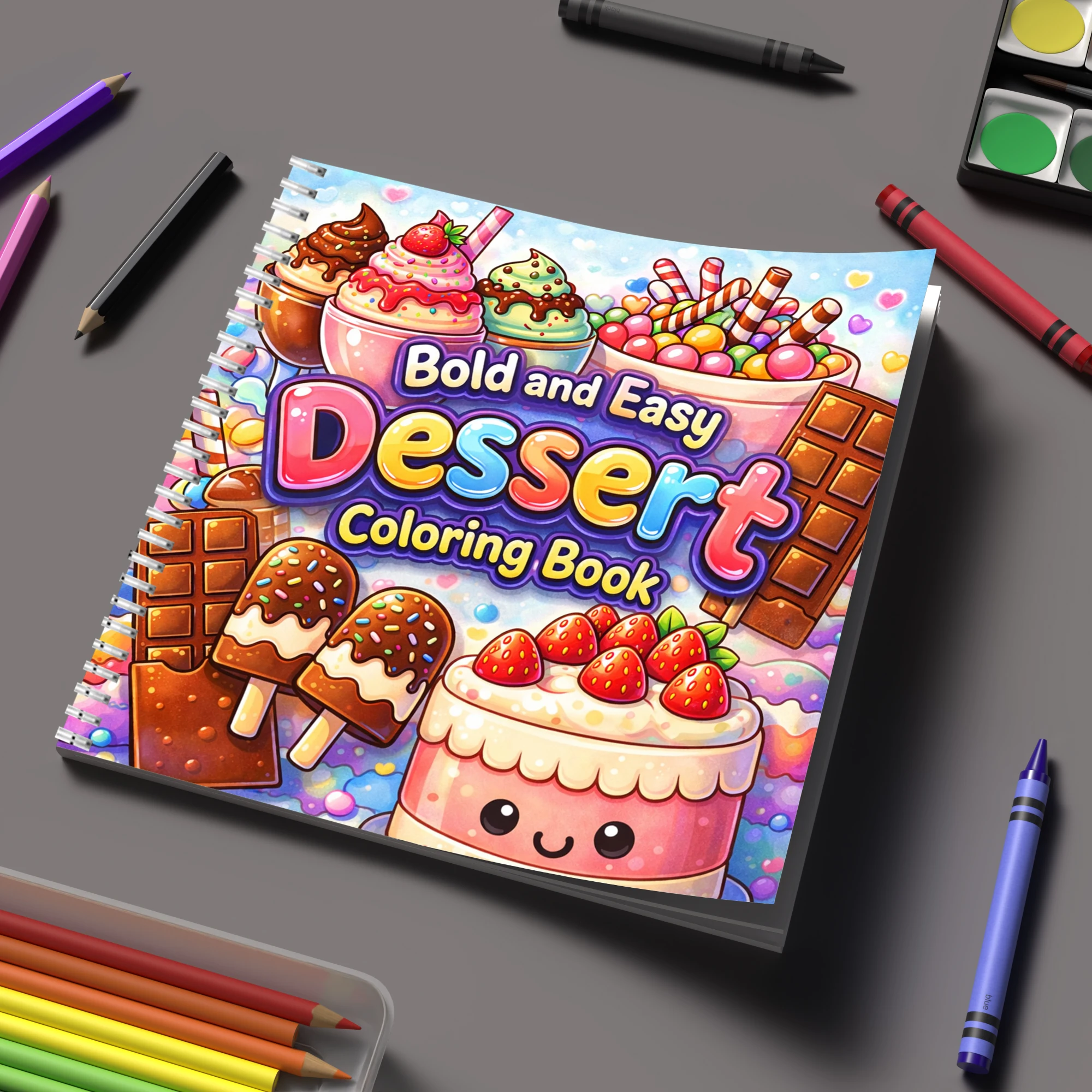 Coloring Book Easy Dessert for - Food And Snacks Coloring Book recension och pris