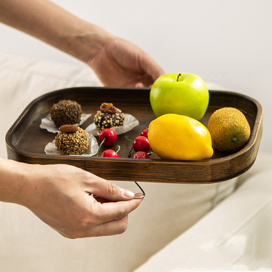 Multi-purpose Bamboo Tray Stor - Food Snacks In Japan recension och pris