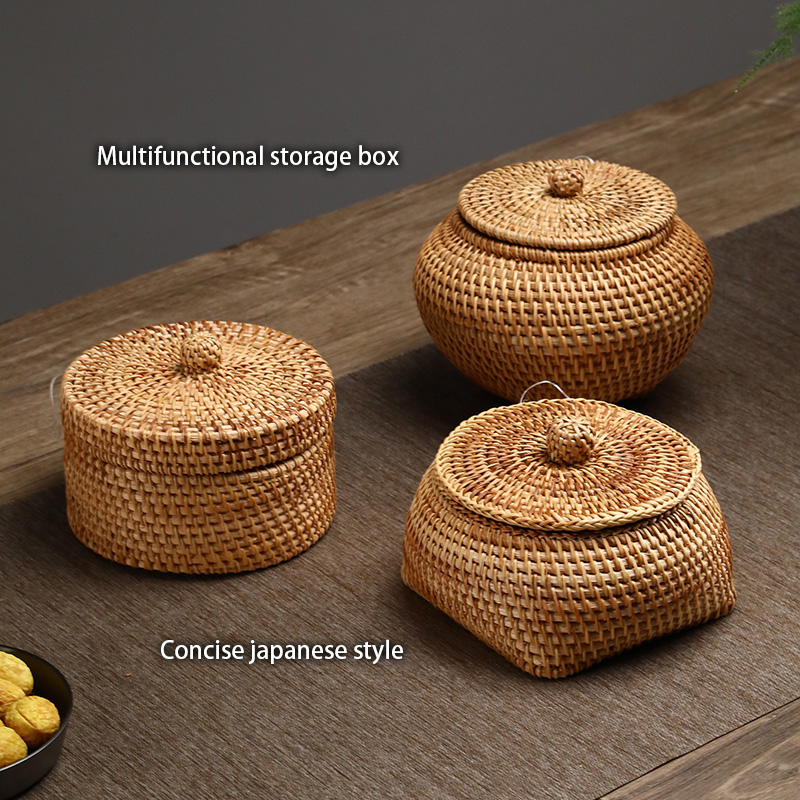 Handwoven Rattan Storage Box W - Food Snacks In Japan recension och pris