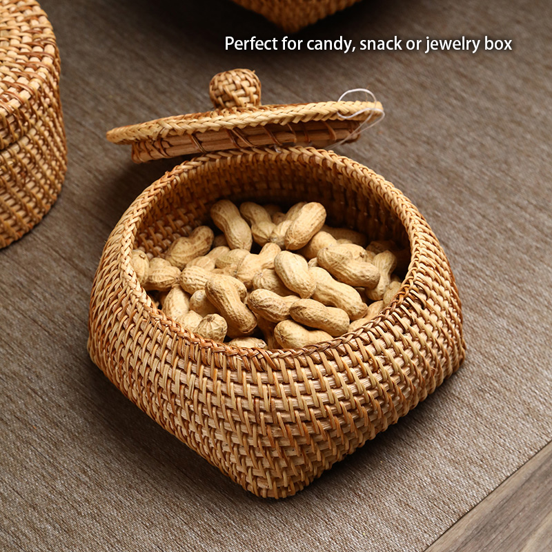 Handwoven Rattan Storage Box W - Food Snacks In Japan recension och pris