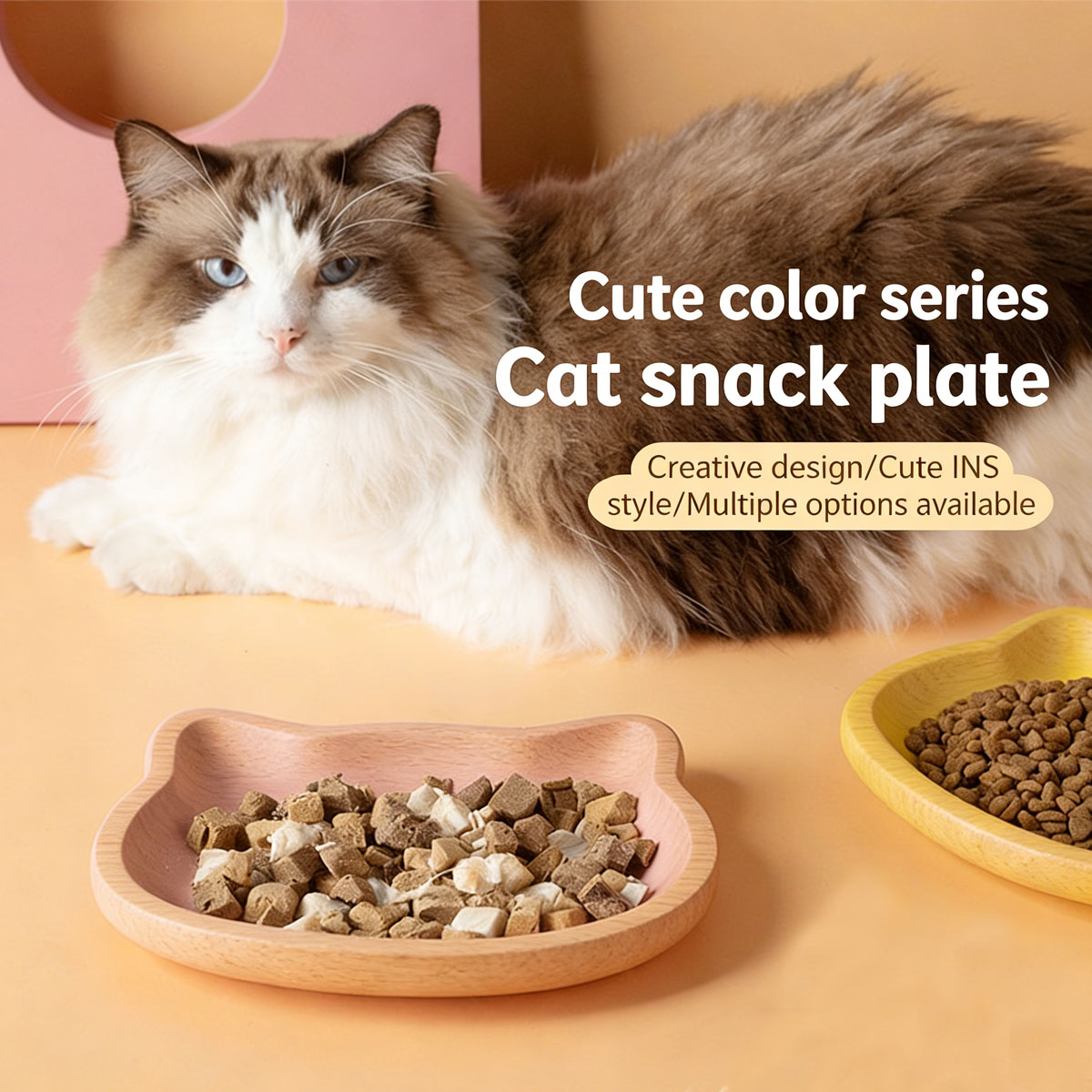 Cute Cat Shape Pet Snack Plate - Food Snacks Options recension och pris