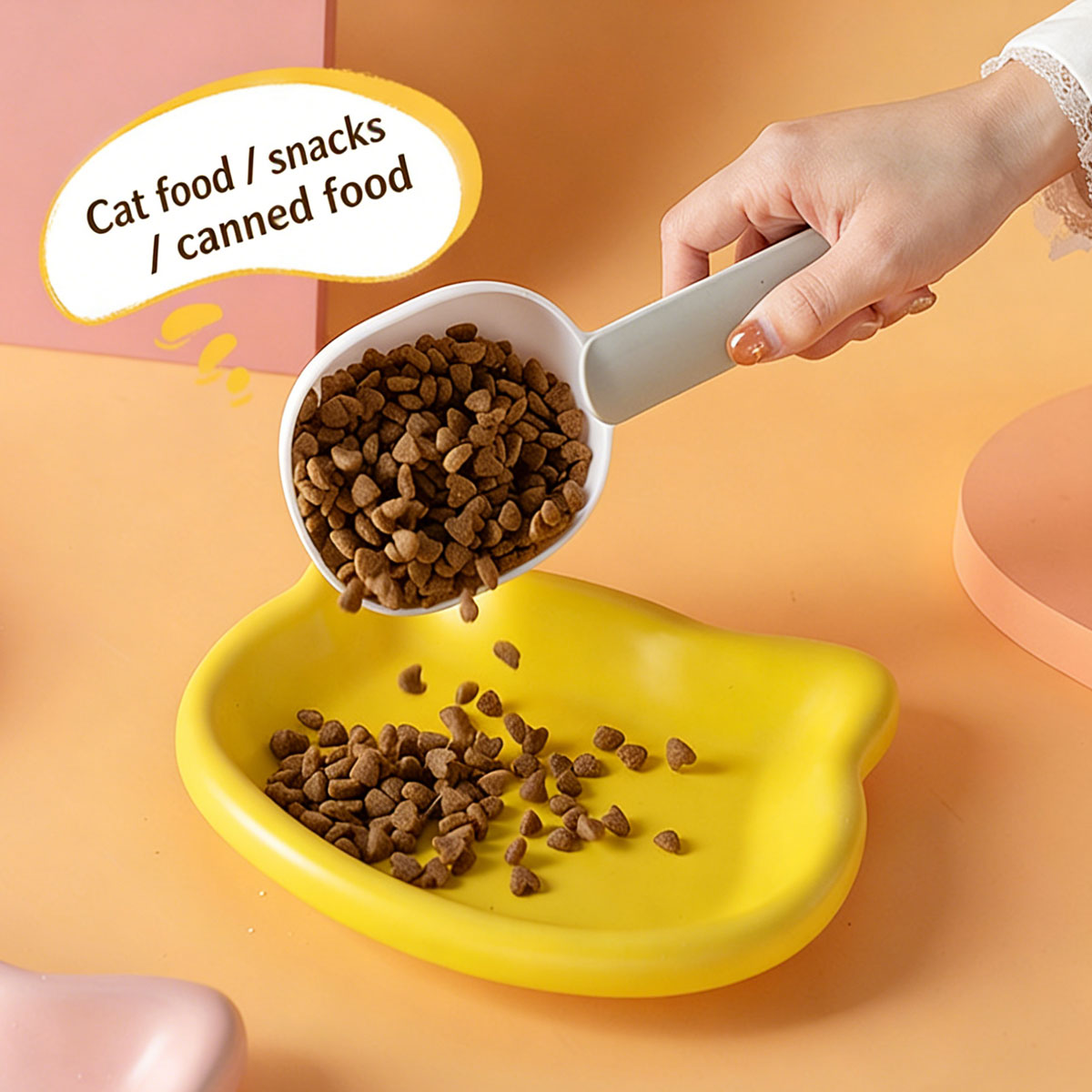 Cute Cat Shape Pet Snack Plate - Food Snacks Options recension och pris