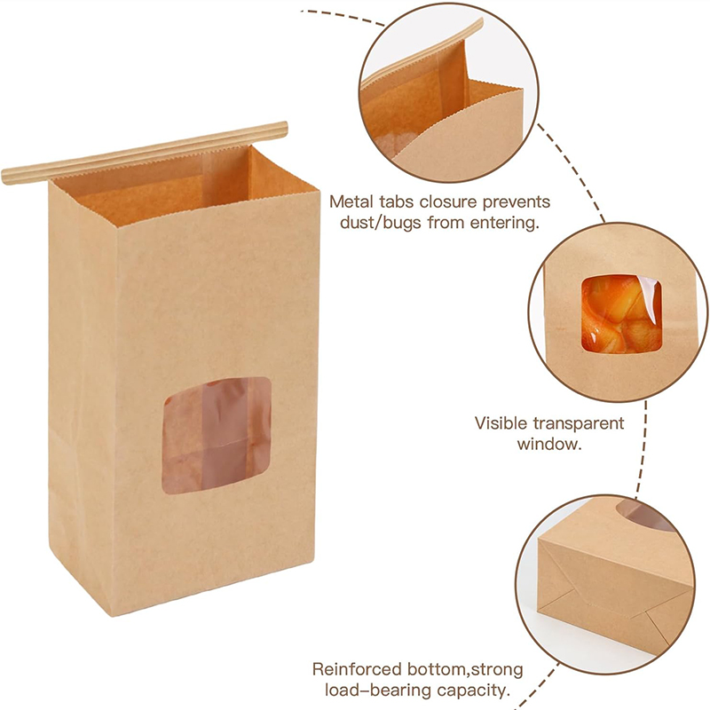 10Pcs Bakery Bags, Window Seal - Food Like Snacks recension och pris