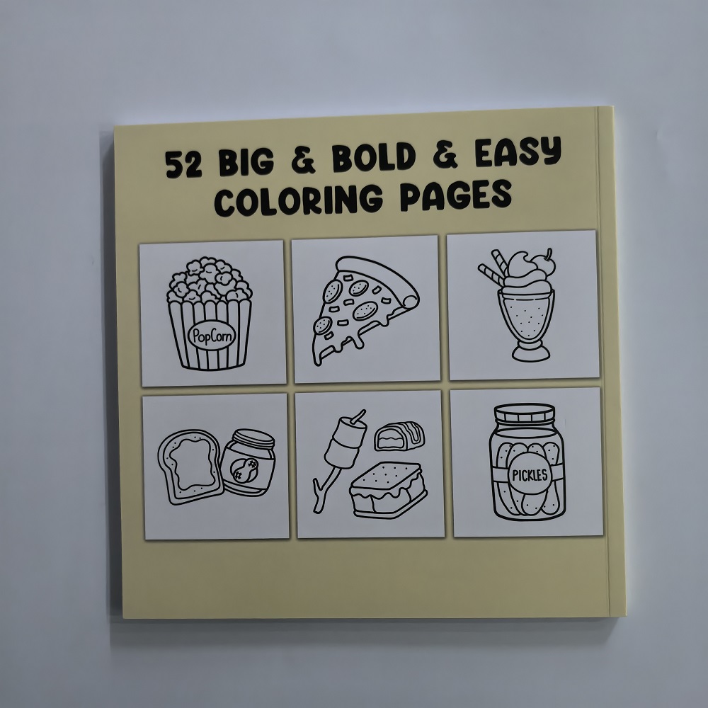 Food Drinks Desserts Coloring  - Food And Snacks Coloring Book recension och pris