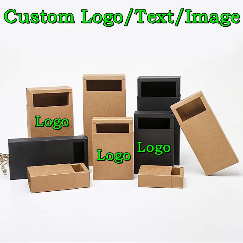 20PCS 350gsm Drawer Kraft Blac - Food Like Snacks recension och pris