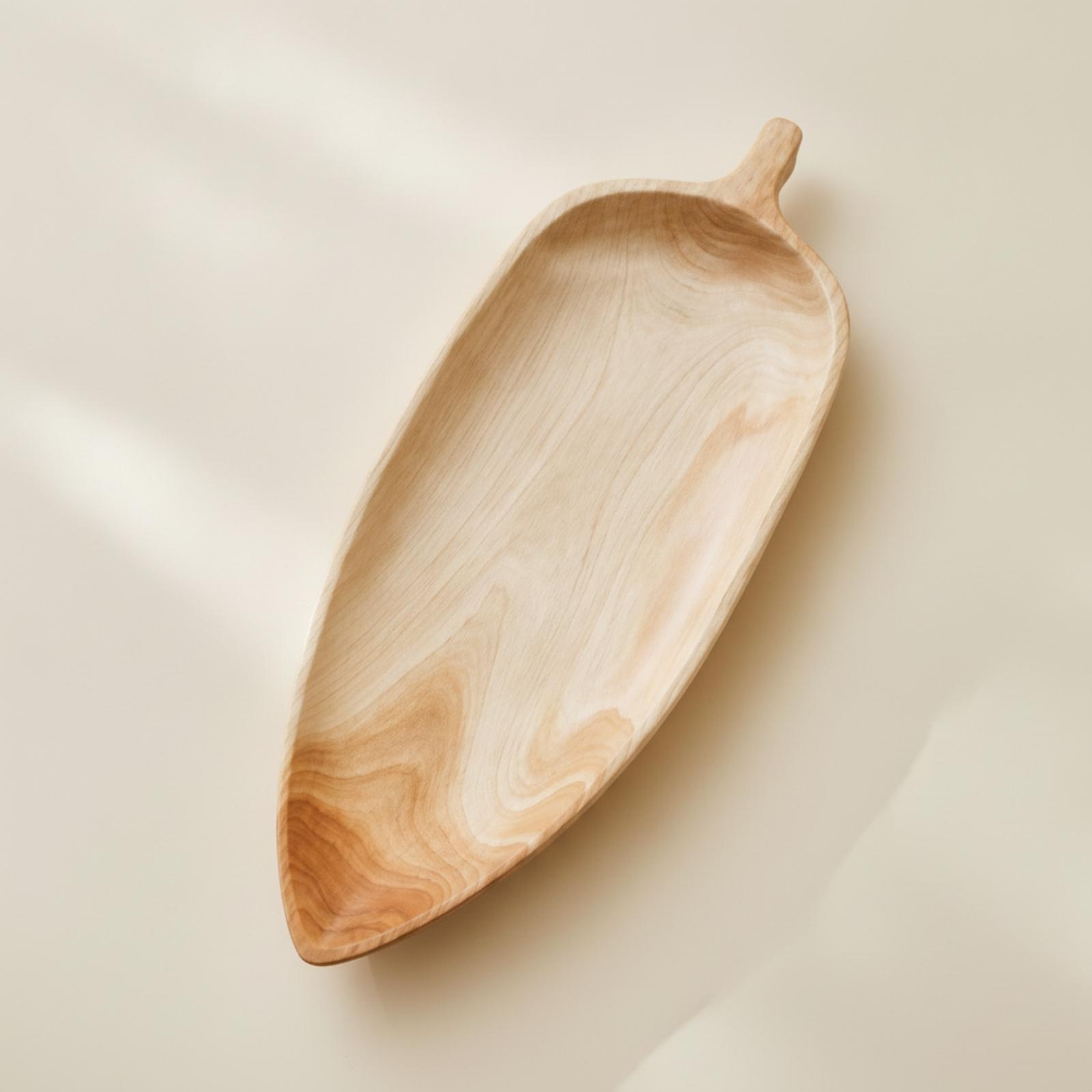 Elegant Beech Wood Serving Tra - Food Platter Snacks recension och pris