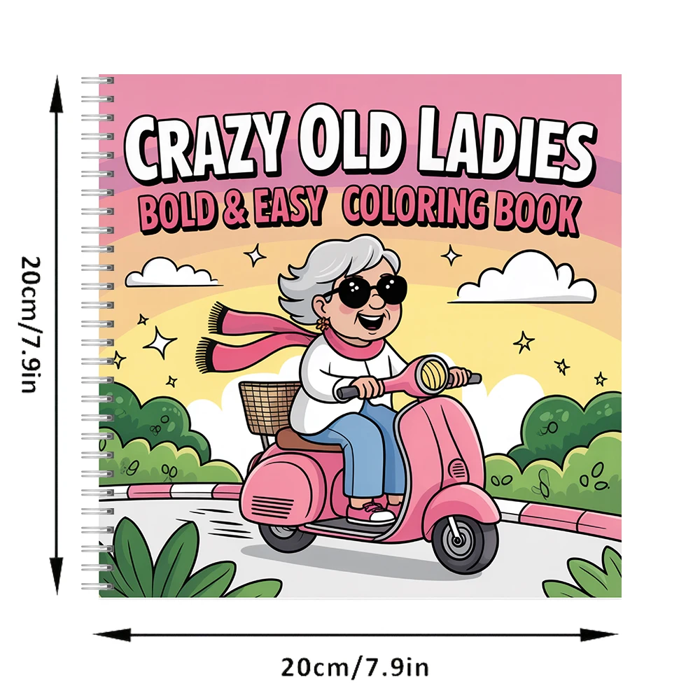 Crazy Old Ladies Coloring Book - Food And Snacks Coloring Book recension och pris