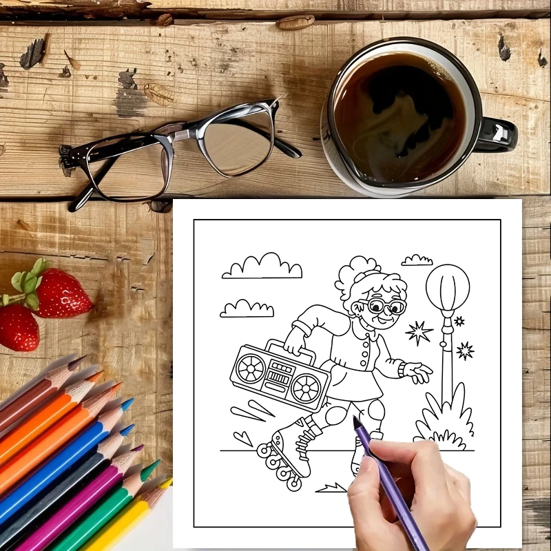 Crazy Old Ladies Coloring Book - Food And Snacks Coloring Book recension och pris
