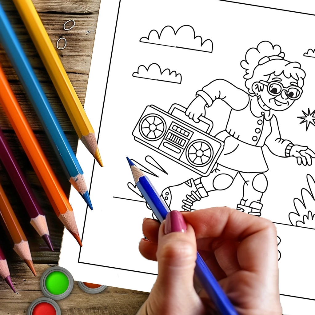 Crazy Old Ladies Coloring Book - Food And Snacks Coloring Book recension och pris