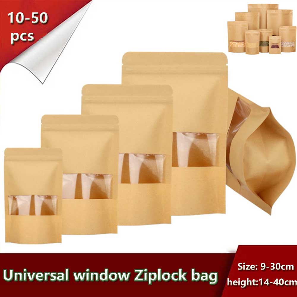 10-50pcs Upright Seal Bone Zip - Food Like Snacks recension och pris