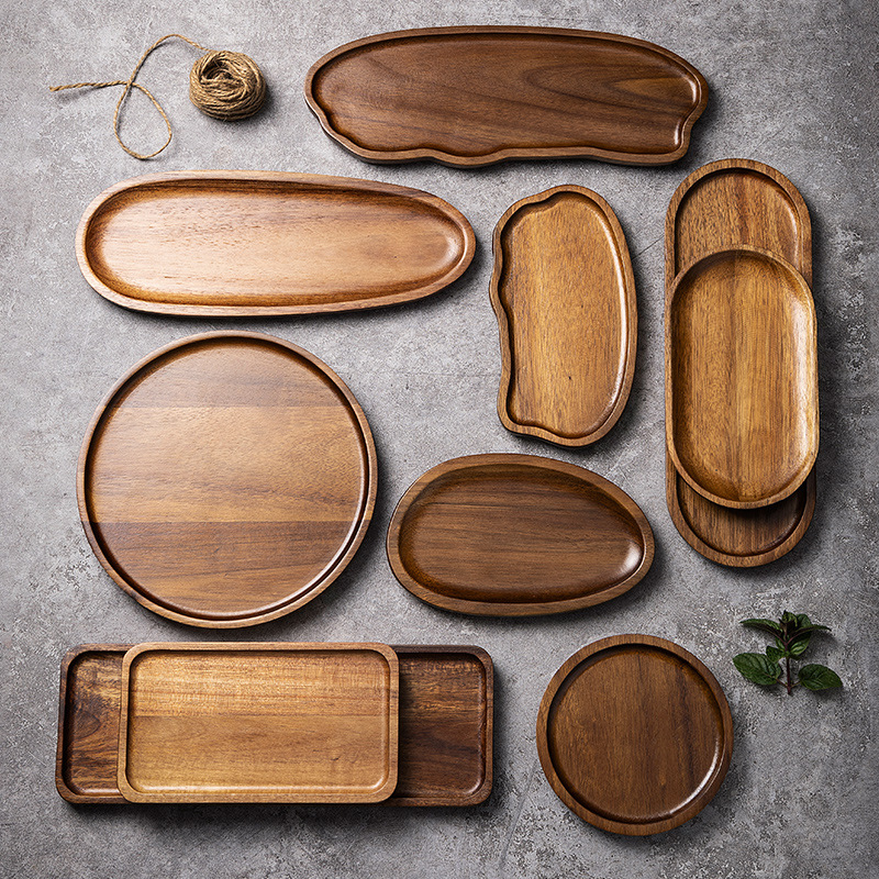 Tableware Solid Wood Food Tray - Food Snacks In Japan recension och pris