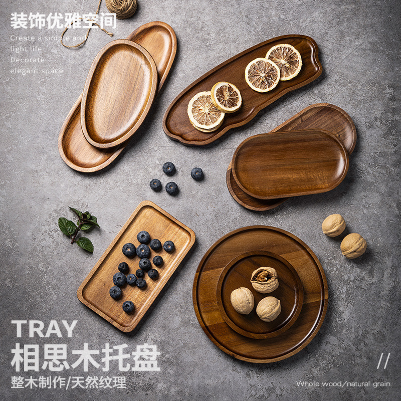 Tableware Solid Wood Food Tray - Food Snacks In Japan recension och pris