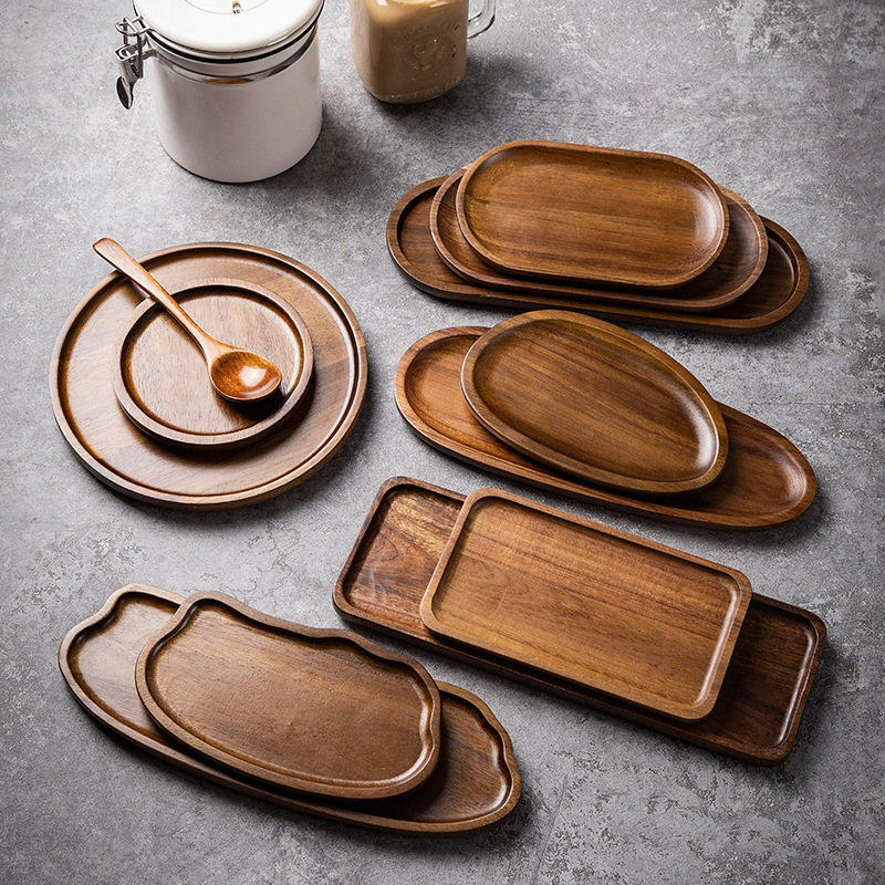 Tableware Solid Wood Food Tray - Food Snacks In Japan recension och pris