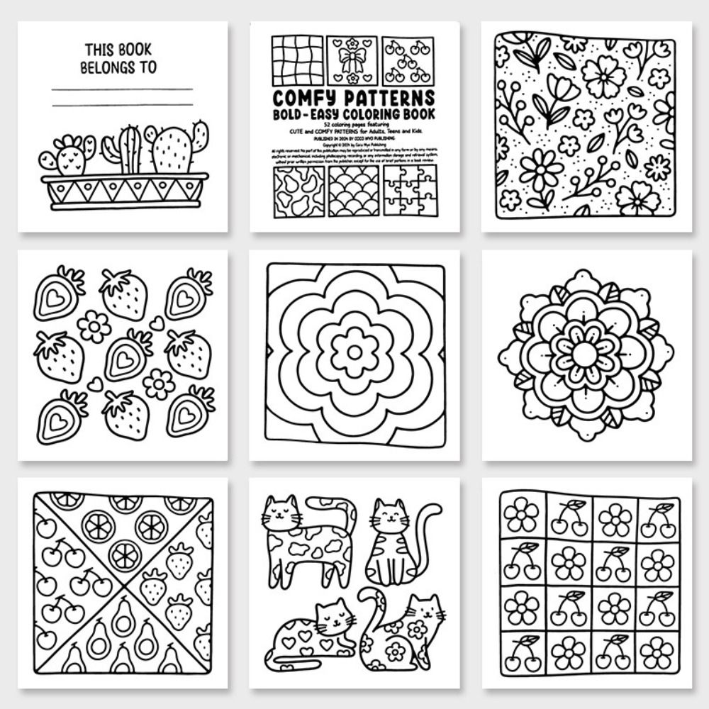Soothing Coloring Book For Gir - Food And Snacks Coloring Book recension och pris