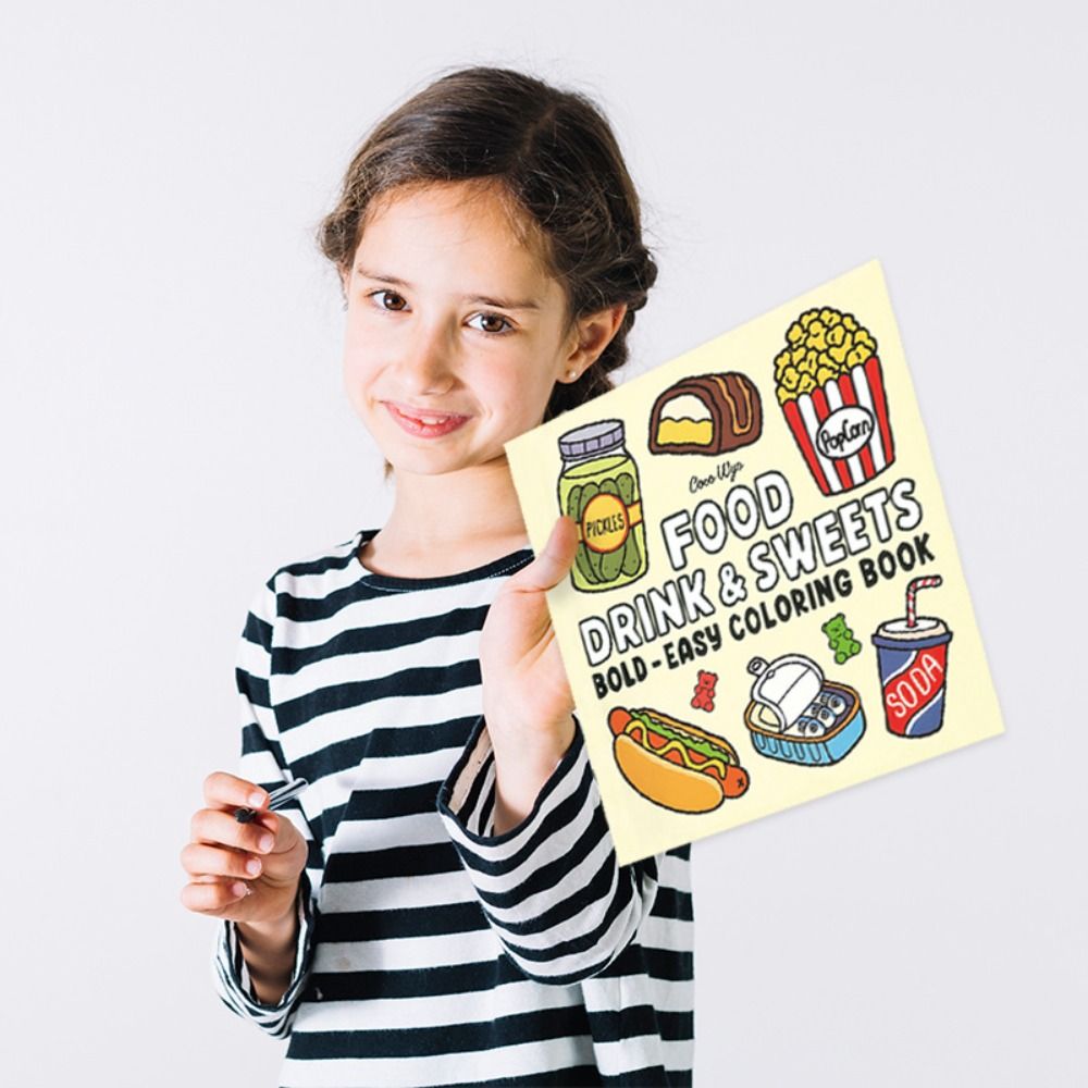 Soothing Coloring Book For Gir - Food And Snacks Coloring Book recension och pris