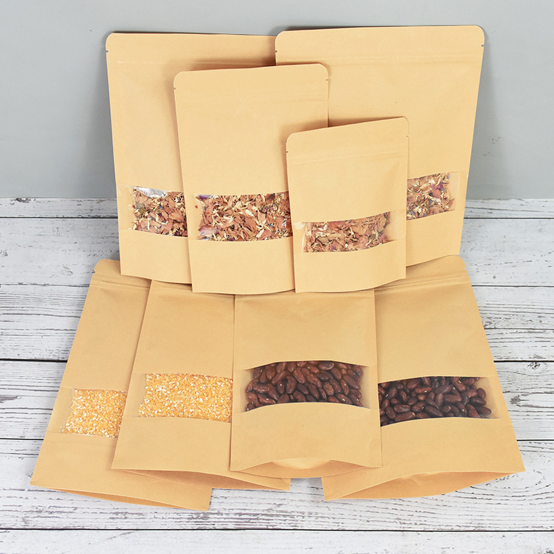 20/50pcs Kraft Paper Zip Lock  - Food Like Snacks recension och pris