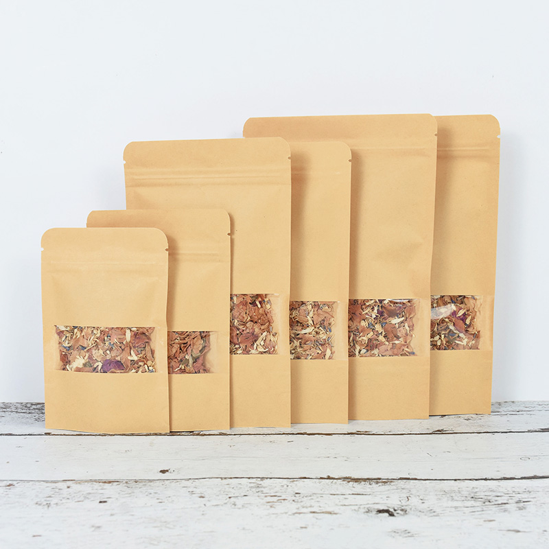 20/50pcs Kraft Paper Zip Lock  - Food Like Snacks recension och pris