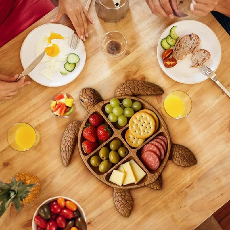 Wooden Octopus Serving Tray, M - Food Platter Snacks recension och pris