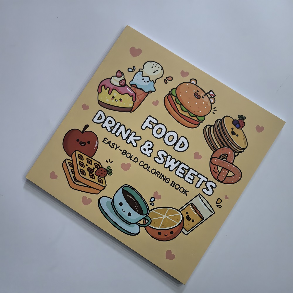 Food Drink & Sweets Easy-bold  - Food And Snacks Coloring Book recension och pris