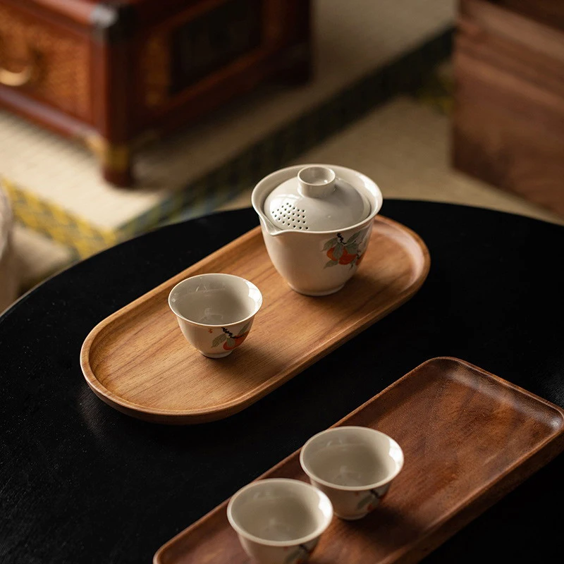 Tableware Solid Wood Food Tray - Food Snacks In Japan recension och pris
