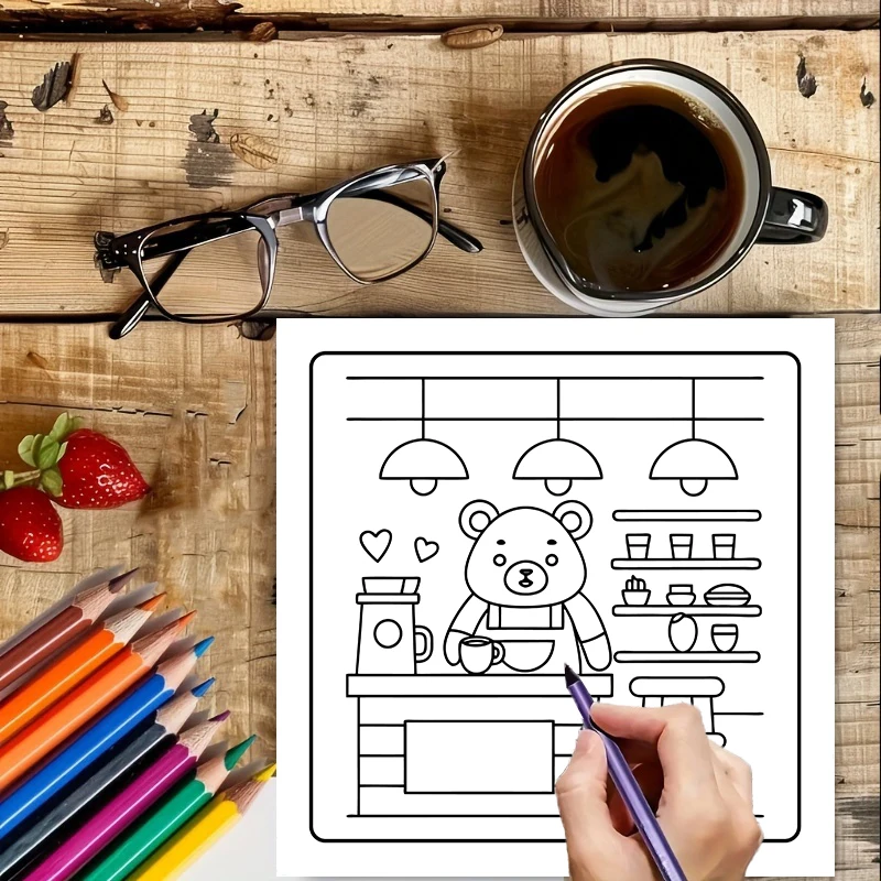 Coloring Book Coffee Lovers fo - Food And Snacks Coloring Book recension och pris