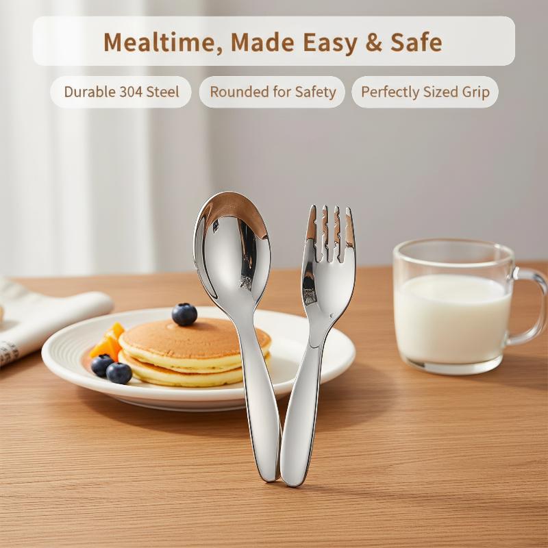 Compact Stainless Spoon And Fo - Food And Snacks Ideas recension och pris
