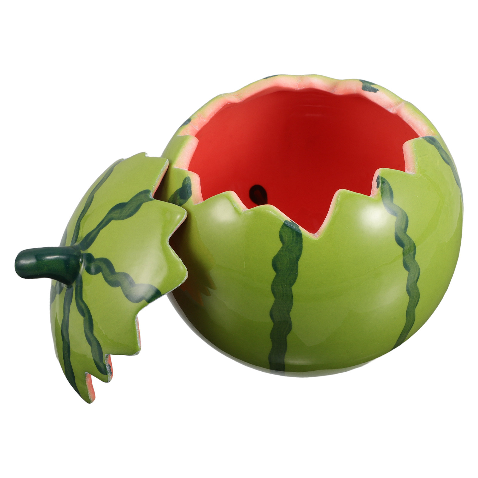 Ceramic Watermelon Shape Bowl  - Food Platter Snacks recension och pris