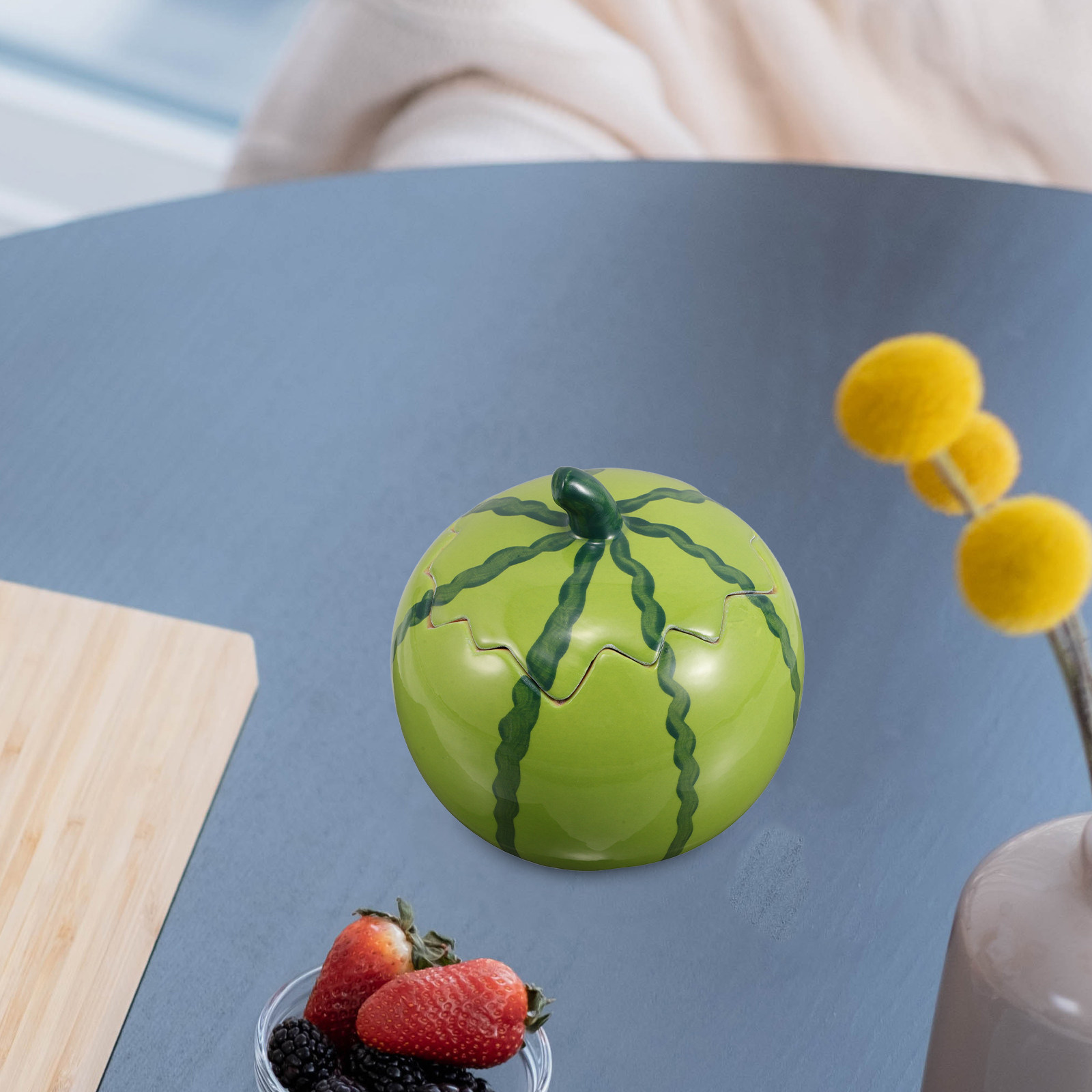 Ceramic Watermelon Shape Bowl  - Food Platter Snacks recension och pris