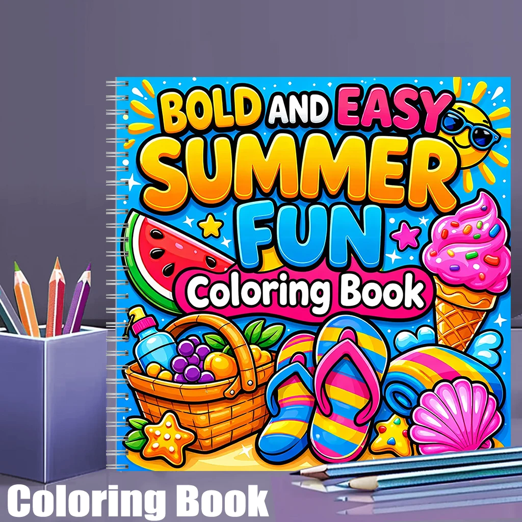 Coloring Book Summer Fun for A - Food And Snacks Coloring Book recension och pris