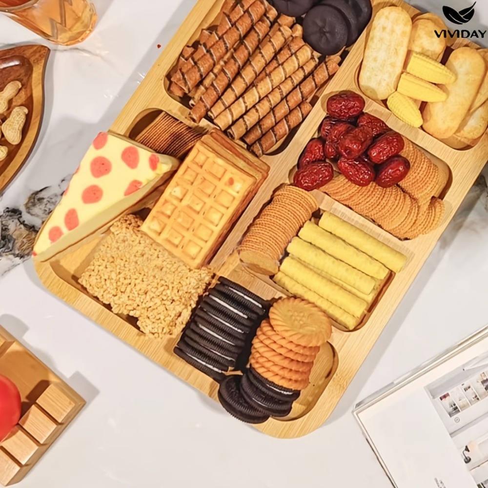 Wooden Partitioned Snack Tray  - Food Snacks In Japan recension och pris