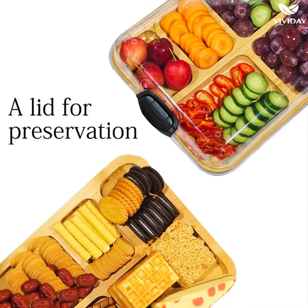 Wooden Partitioned Snack Tray  - Food Snacks In Japan recension och pris